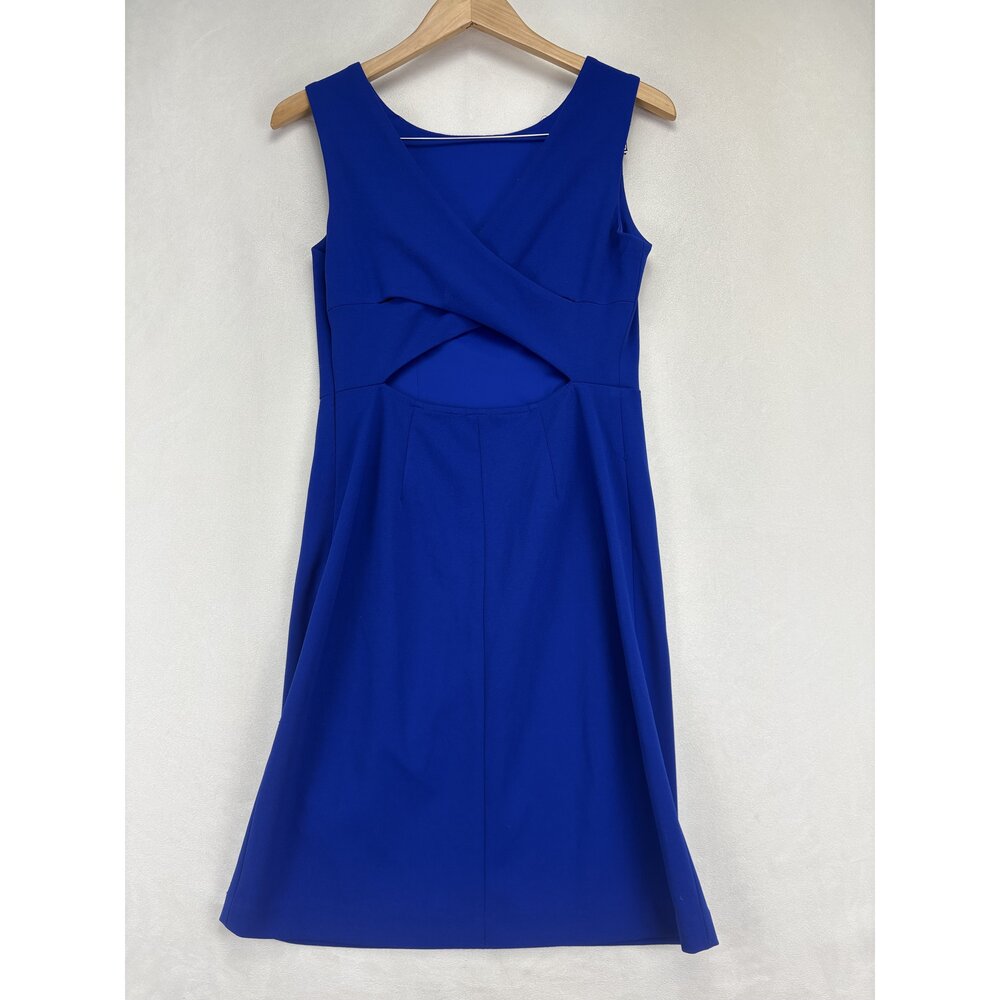 Betsey Johnson Cobalt Blue Sheath Midi Dress Size 6 - Picture 3 of 12